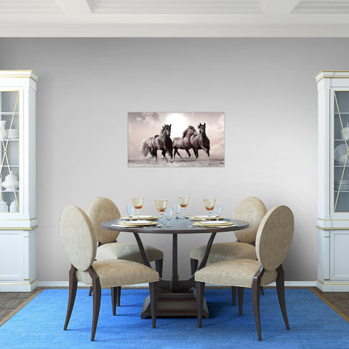 Wandbilder Wohnzimmer XXL Pferde Moderne Bilder Tiere